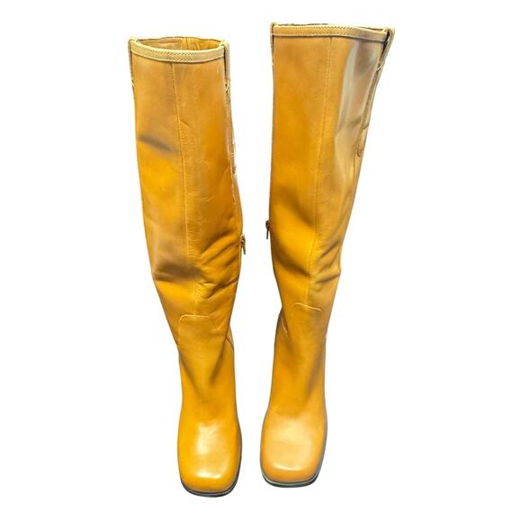 New Free People Revolve Naomi Knee High Boot 3.5” Heel Tuscan Tan Women’s  8.5 - Picture 5 of 15